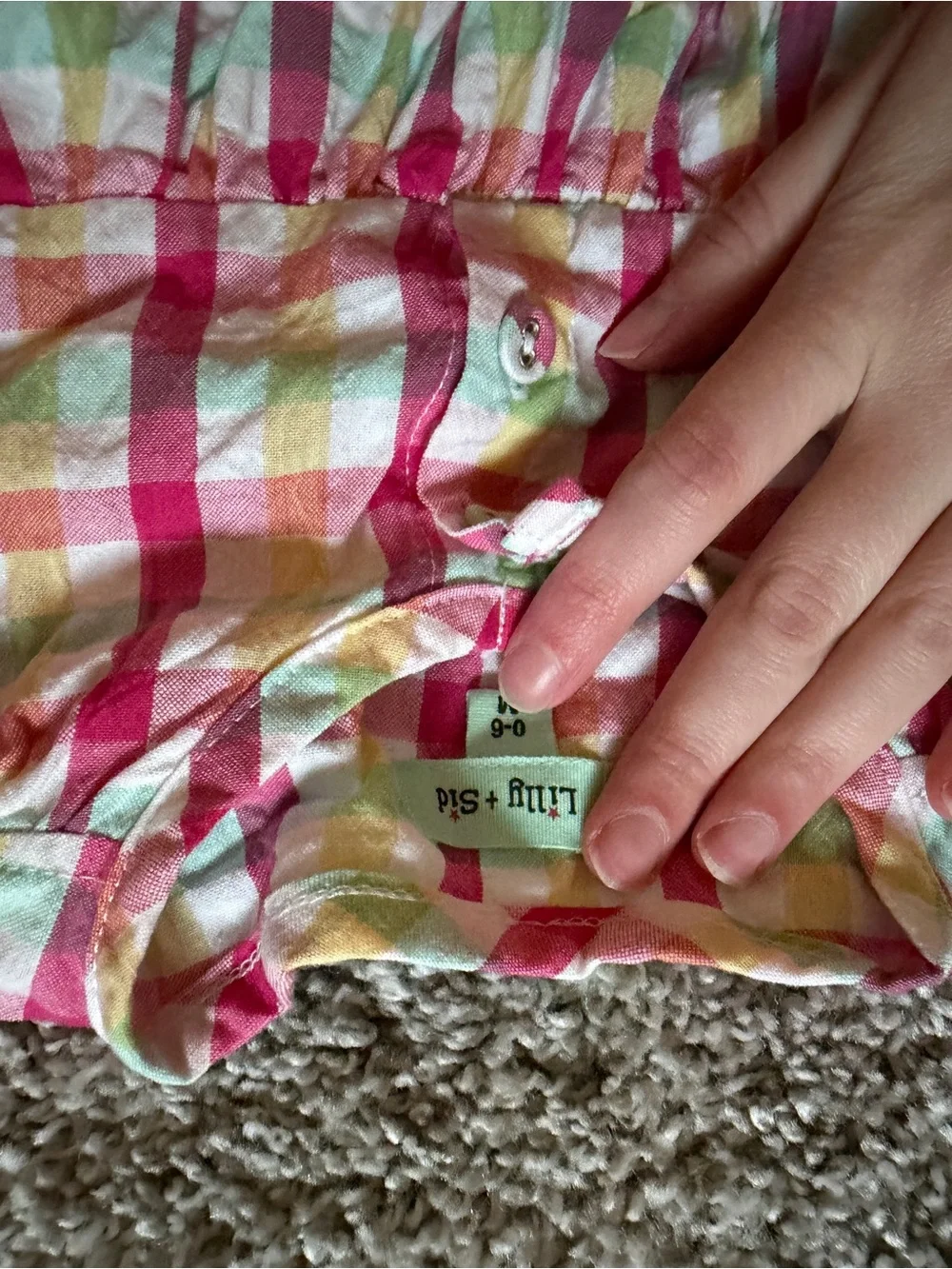 Pink Plaid Short-Sleeve Girls Dress